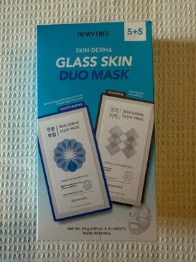 Dewytree Skin-Derma Glass Skin Duo Mask 10 Sheets